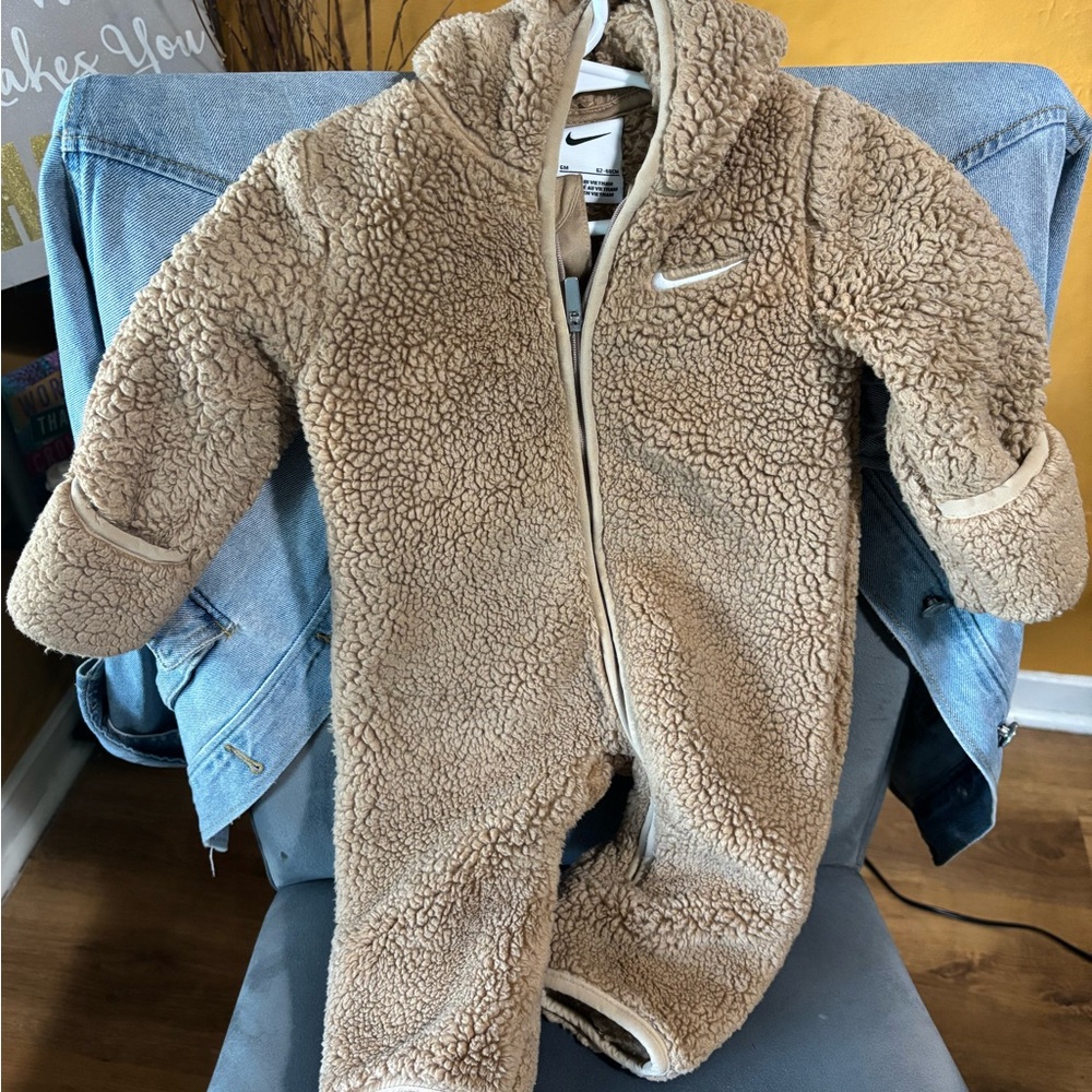 Nike Tan Fleece Kids One Piece